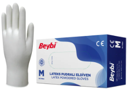 PUDRALI LATEKS ELDİVEN – 100 LÜK KUTU